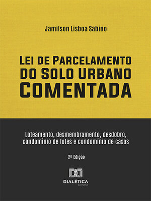 cover image of Lei de Parcelamento do Solo Urbano Comentada